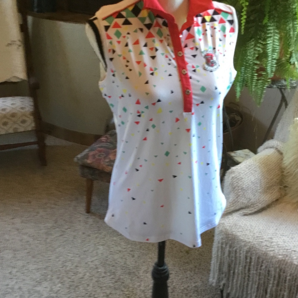 NWT Green Lamb Sleeveless Golf Shirt